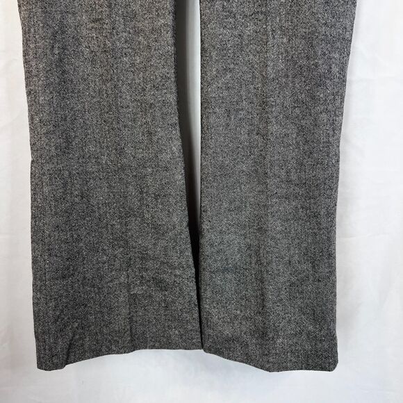 H&M Tweed Wool Blend Straight Leg Dress Pants Career Office Work Size 4 Classic - Picture 5 of 10